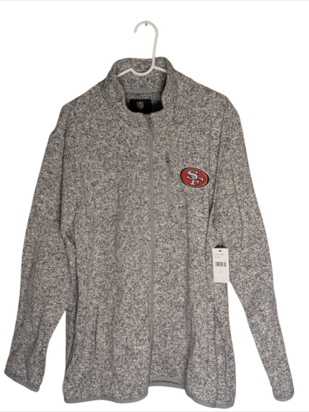 NWT San Francisco 49ers Official NFL Full-Zip Fleece Jacket Size XL Football